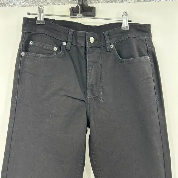 ksubi Chitch Laid- Back Skinny Denim Jeans in Black Red Crosses Size 30